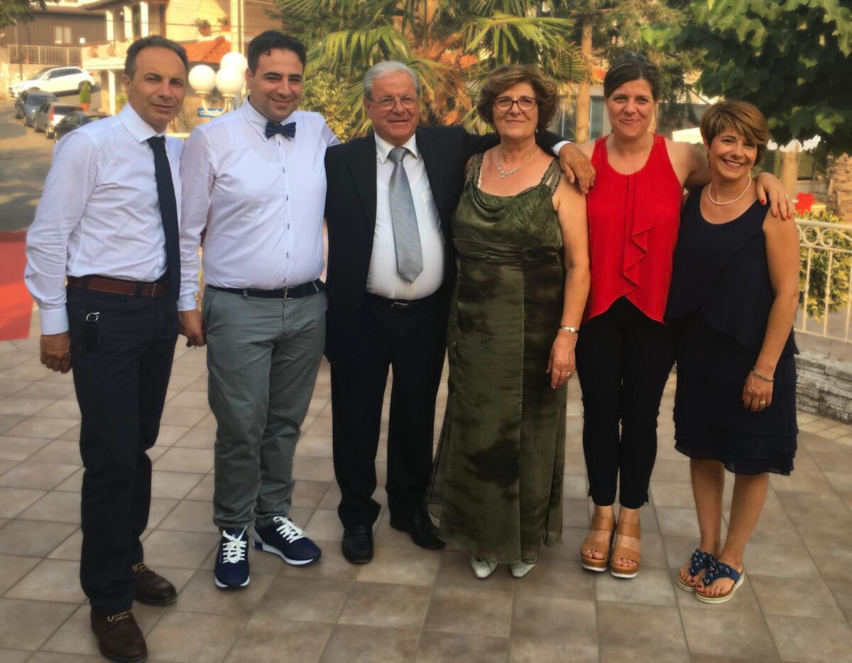 la famiglia che gestisce il frantoio